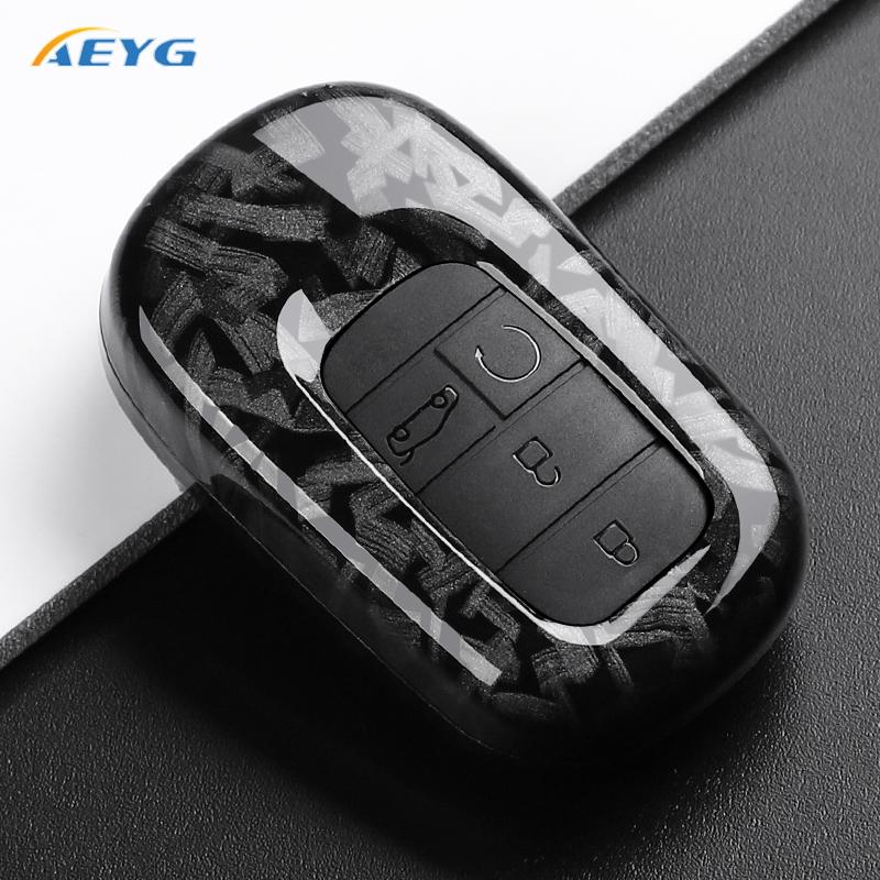 Carbon Fiber Car Key Case Cover For Honda For Civic For Accord For Cr-V For Hr-V For Pilot Pu Accessories