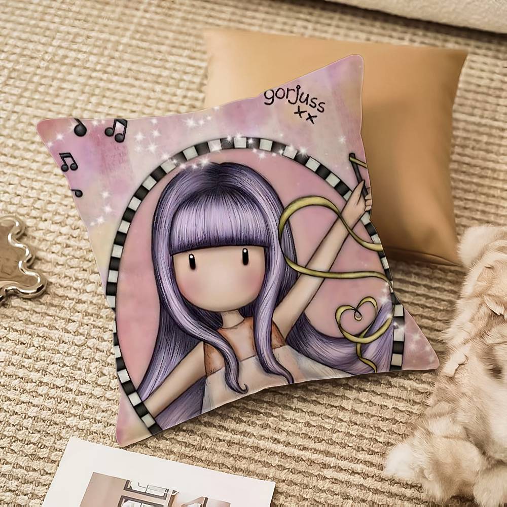 Gorjuss Cartoon S-Santoro Gorjuss Pillow Case Anti-dustmite Invisible Zipper Sofa Bed