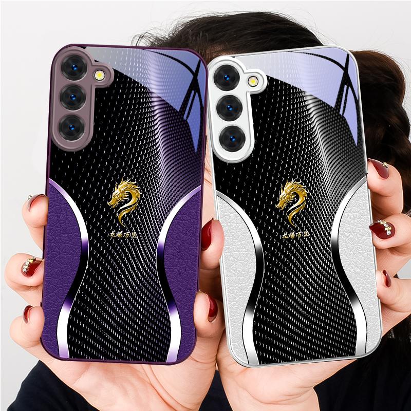 Der majestätische Drachenkopf Für Samsung S26 S22 S8 9 10 S20 Ultra S21 Pro S22 Plus S23 FE S24Ultra S25 Edge S24+ Glas Handyhülle