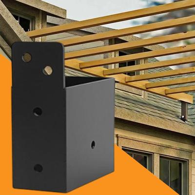 Winkel für Holzpfosten Heavy Duty 4 Stück Pfostenhalterungen Gartenmöbel Stützkonstruktionen für Gewächshaus Wintergarten Gebäude