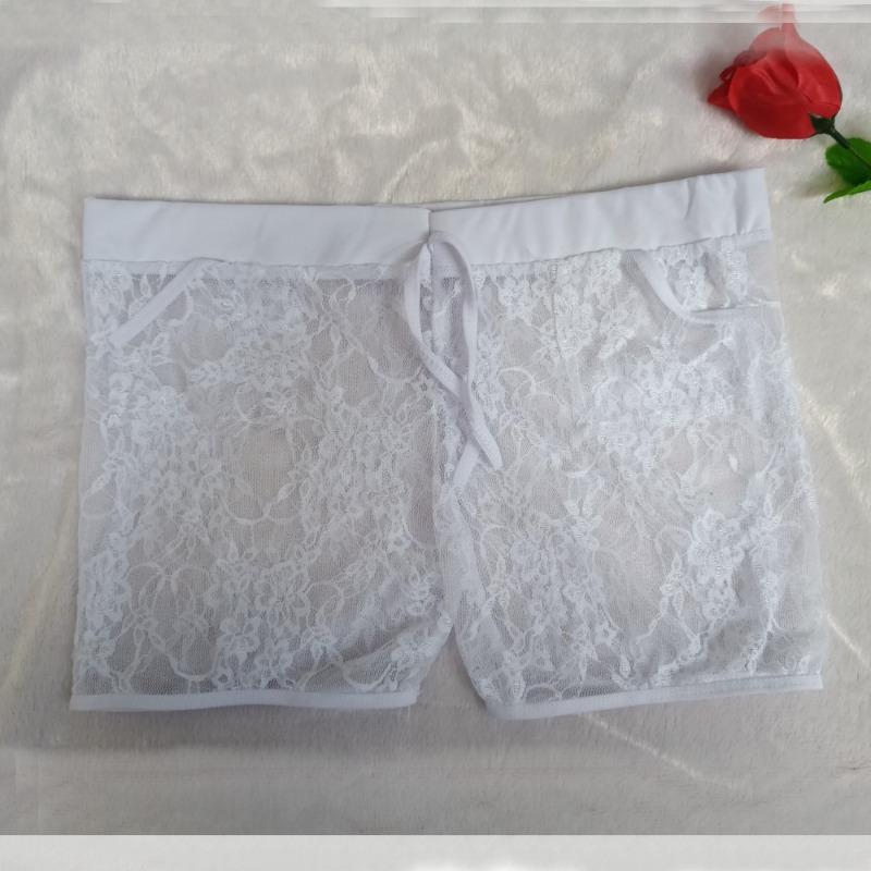 Sexy Damen Schnür-Spitzenshorts Haare