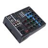 Sound Mixer USB BT 4 Channel Sound Mixing Console with 48V Phantom Button for Stage Performance