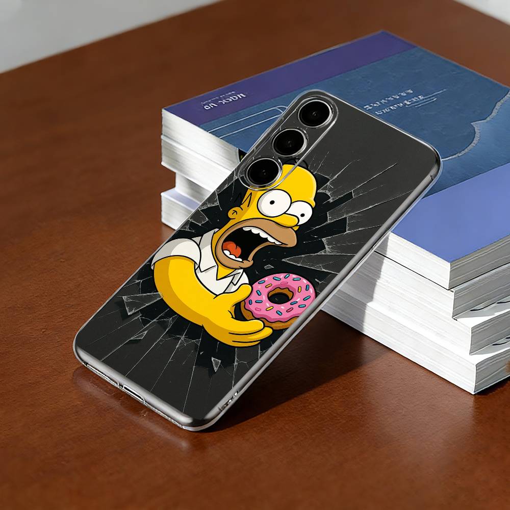 Cartoon The Simpson-T Phone Case Transparent Silicone Soft For SamsungA10,12,20,21S,30,31,40,50,51,52,70,71