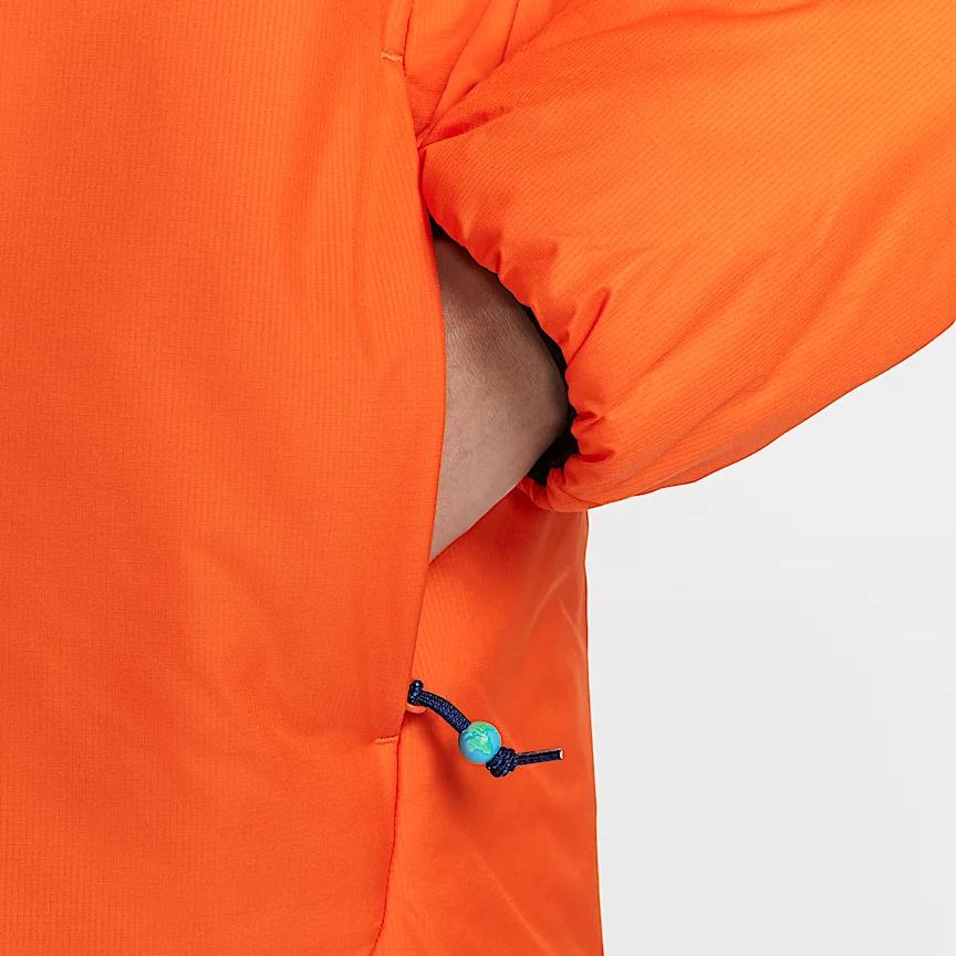 Nike Therma-Fit ACG Rope De Dope Series Fashion Warm Raglan Sleeve Long Sleeve Jacket Women Jacket Bright-Orange Mountain-White FV7336-819