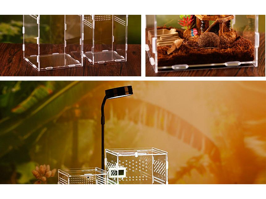 Προηγμένο Ακρυλικό Τεράριο Αναπαραγωγής Ερπετών - 360° Υψηλή Διαφάνεια