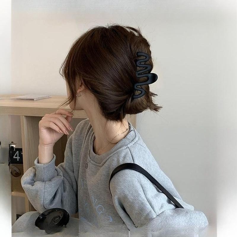 Moda Damska Akrylowy Klips do Włosów Duży Falowany Styl Wsuwki Klamry do Włosów Spinki Akcesoria do Włosów Gumka do Włosów Kucyk Nakrycie Głowy
