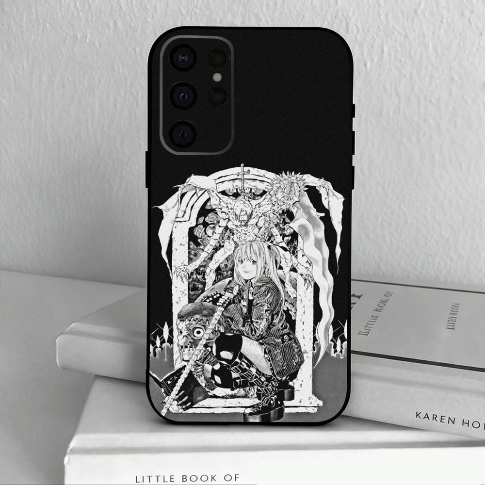 M-Misa D-Death N-Note Phone Case For Samsung S25,S24,S21,S22,S23,S30,Ultra,S20,Plus,Others Soft Black Cover