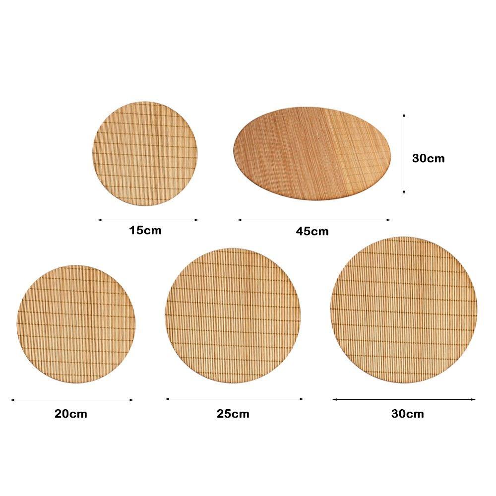 Oválná bambusová podložka na čaj Jemně tkaná bambusová podložka na čajový obřad Bambusová podložka Slavnostní použití