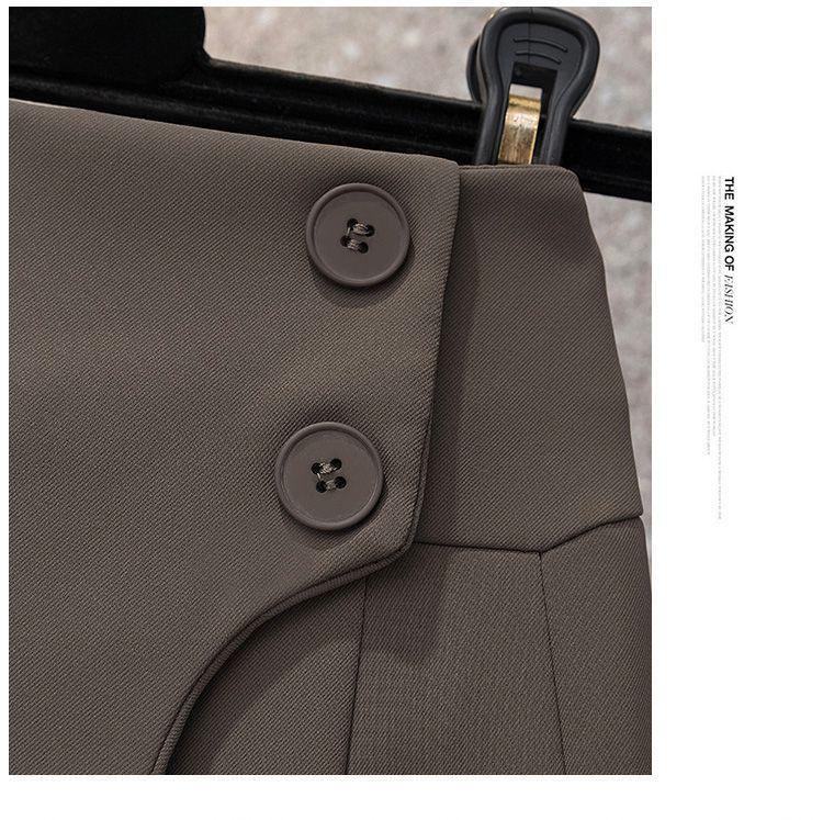 Fustă A-line plisată cu talie înaltă Toamnă 2025 - Design subțiator pentru femei, care îmbrățișează șoldurile, fustă scurtă anti-expunere