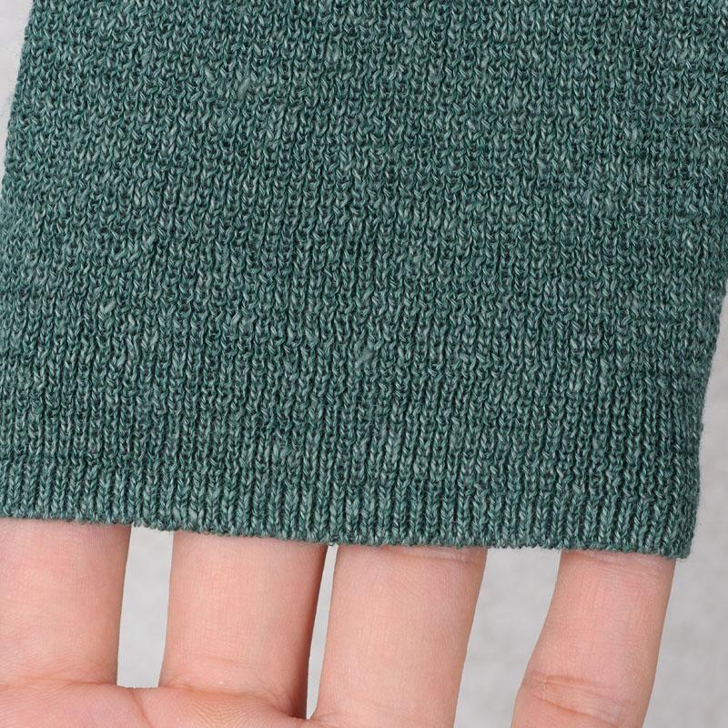 Sunshine House Autumn Winter New Arrival Export European and American plus Size Women's Clothes V Neck Linen Blend Long Sleeves Sweater Knitwear