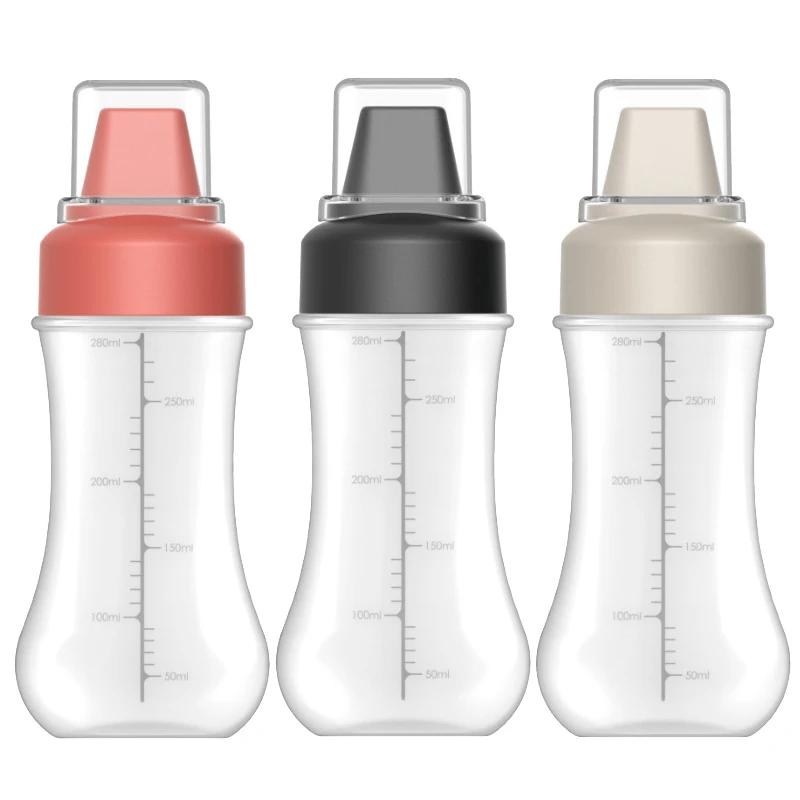 3Pcs Sauce Bottles 5 Hole Plastic Squeeze Bottle Sauce Honey Dispenser Syrup Ketchup Olive Oil Spray Bottle Kitchen Accessories