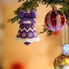 Santa Claus Bell Ornament DIY Crochet Knitting Material Kit Handmade Holiday Crochet Accessories Easy Knitting Kit for Beginners