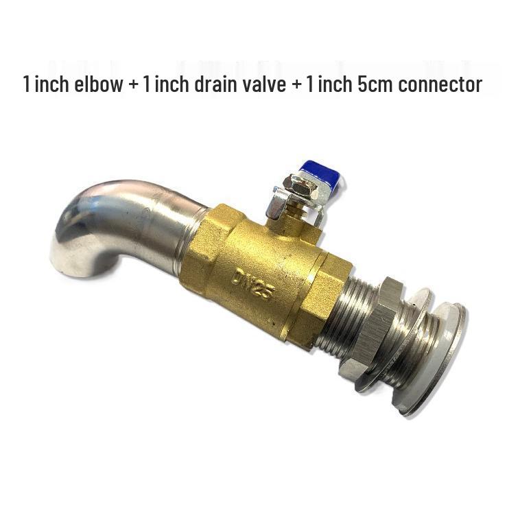 Stainless Steel 4-Point Thread Oil Drum Tank Connector