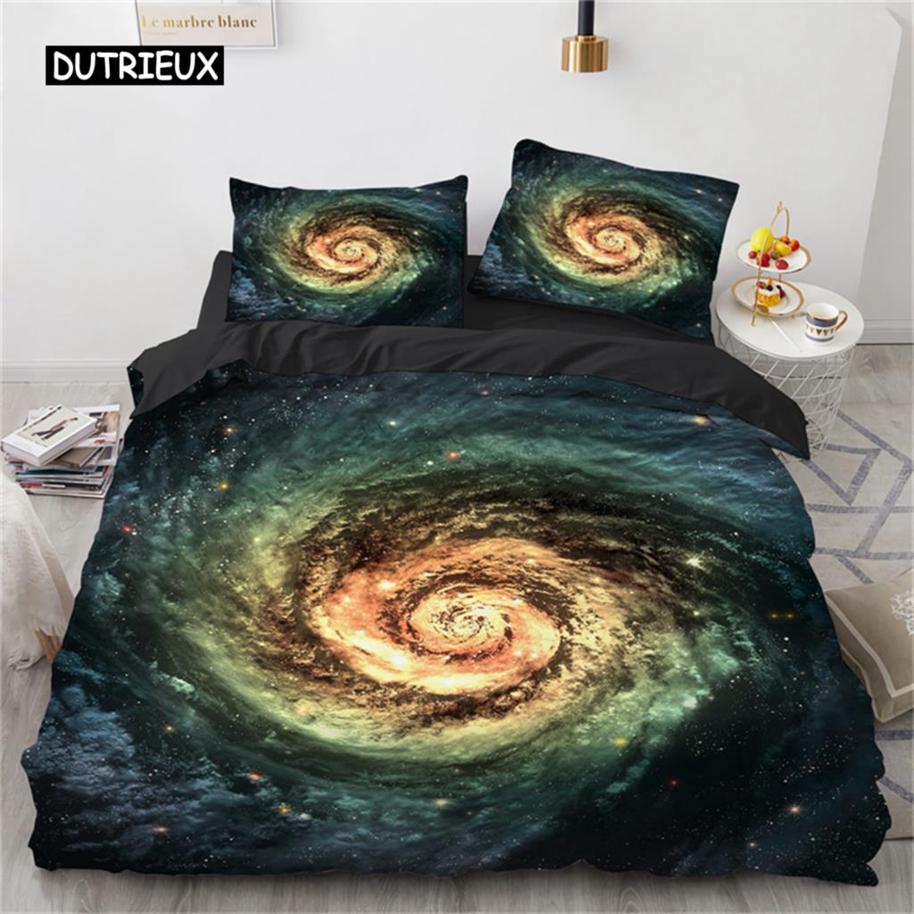 Fantasy Galaxy Duvet Cover Twin King Size for Teens Kids Boys Starry Sky Bedding Set Microfiber Outer Space Theme Cover Bedroom