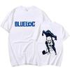 2025 Men's Brand New Anime Blue Lock Character Print 100% Pure Cotton Short-sleeved T-shirt, Neutral Hip-hop Clothing Top