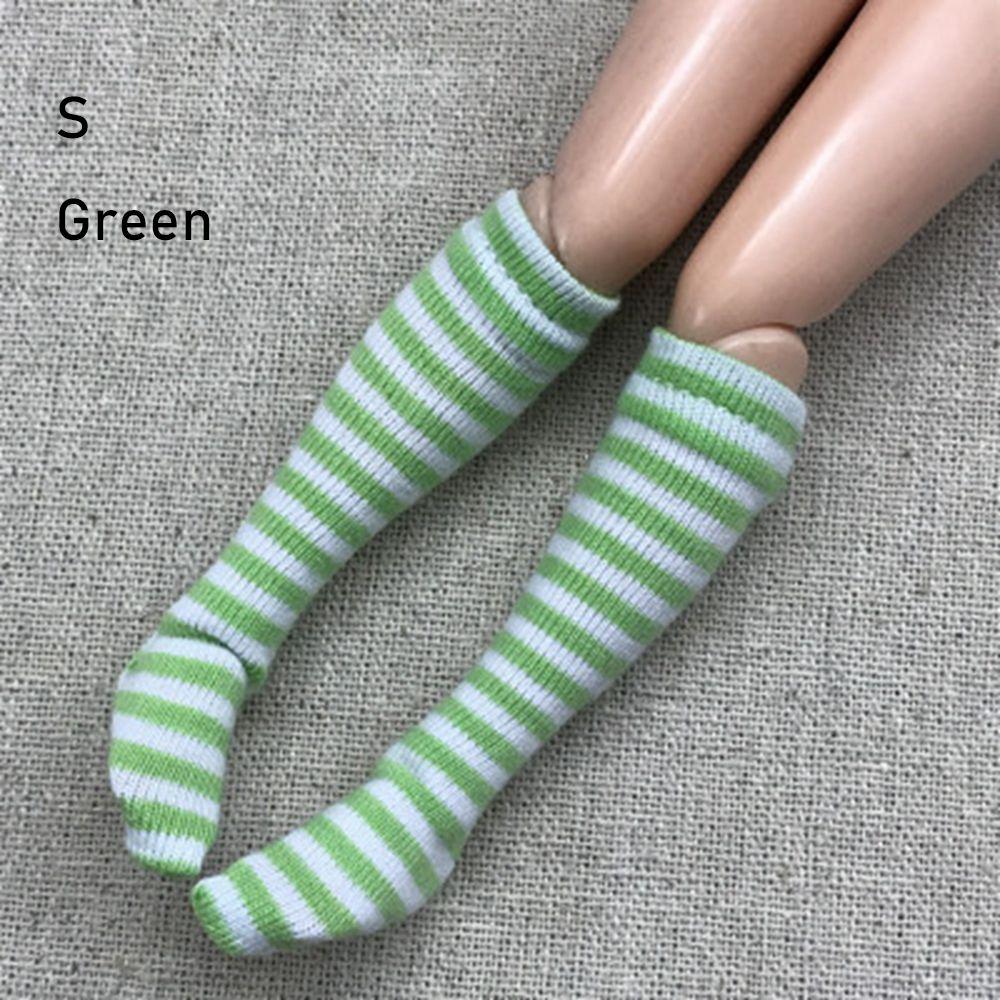 1 Pair Fashion Children  Girl DIY 's Clothes Accessories 1/6  Stockings Christmas Gift Stripe Socks
