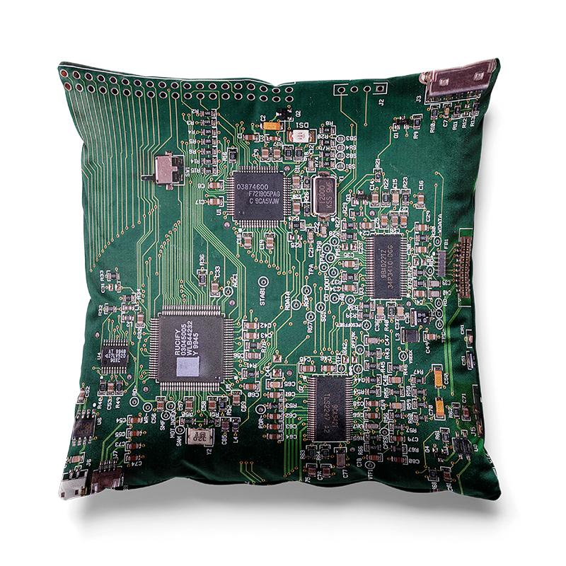 Aertemisi 18'' x 18'' Circuit Board Square Throw Pillow Cushion Covers Cases Pillowcases 45cm x 45cm