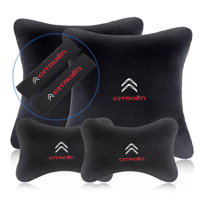 Almohada Cervical para Coche Reposacabezas de Asiento Protección Lumbar Columna Vertebral Cojín Decorativo para Citroen C4 C3 C5 C1 C2 Berlingo C-Elysee C4-Picasso C4-Ai