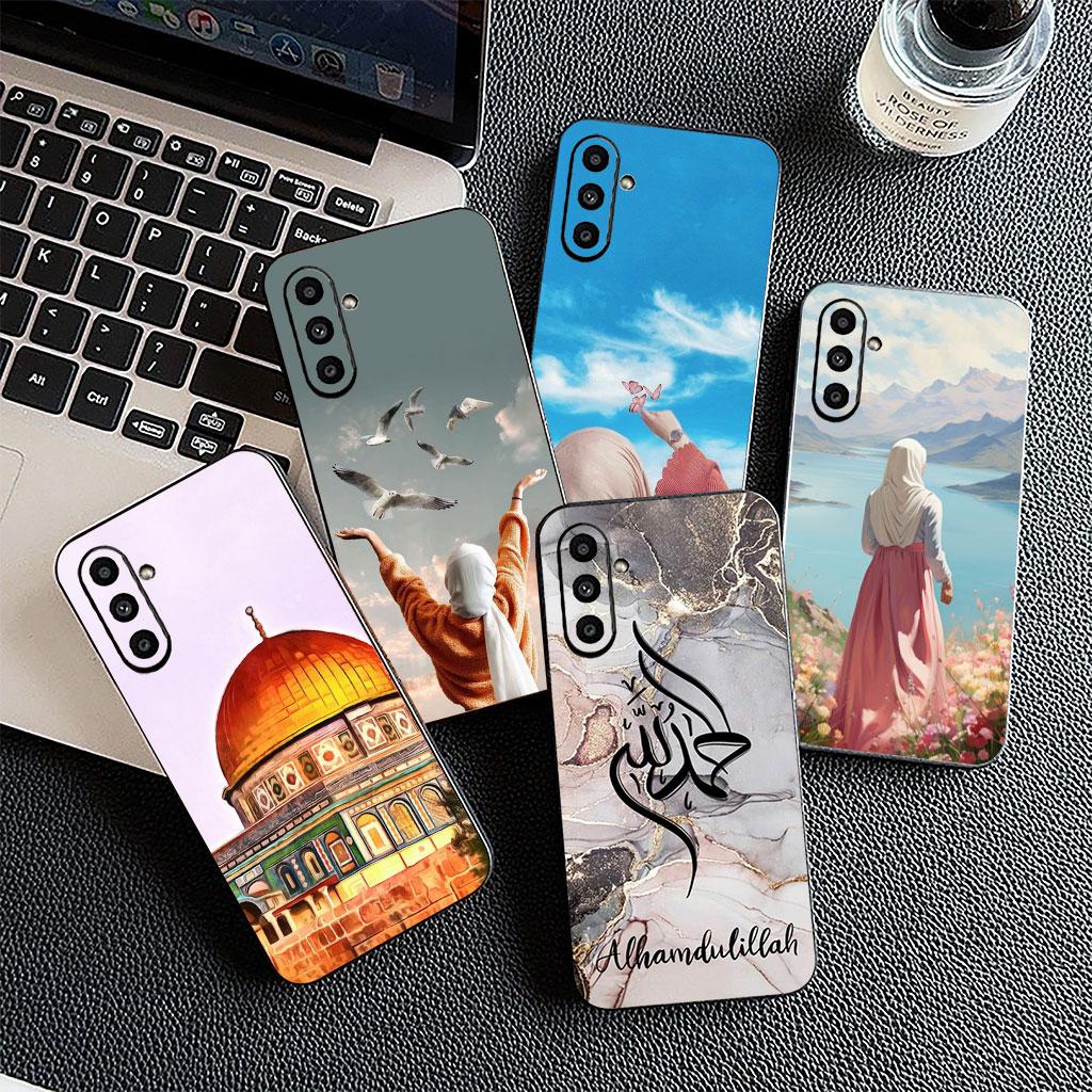 Hülle für Samsung Galaxy A35 A36 A55 A26 A05 A06 A14 A50 A51 A53 A54 A12 A13 A23 Case Arabisch islamisch muslimisch Muslimah Mädchen Frauen