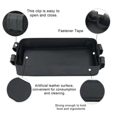 Stroller Snack Tray with Tapes Clean Universal Waterproof Easy To Fastener Compatibility Food Tray