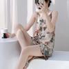 New 1011 Japanese Cotton and Silk Suspender Nightdress Women's Spring Thin Pajamas Loose Long Princess Style Loungewear
