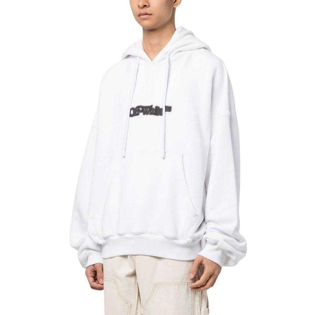 Off-White Unisex Adult Blurr Book Oversized Hoodie