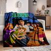 1 peça Cobertor de Flanela Scooby-Doo Mystery - Leve Macio Quente para Todas as Estações para Sofá, Cama, Viagem, Acampamento L1029147