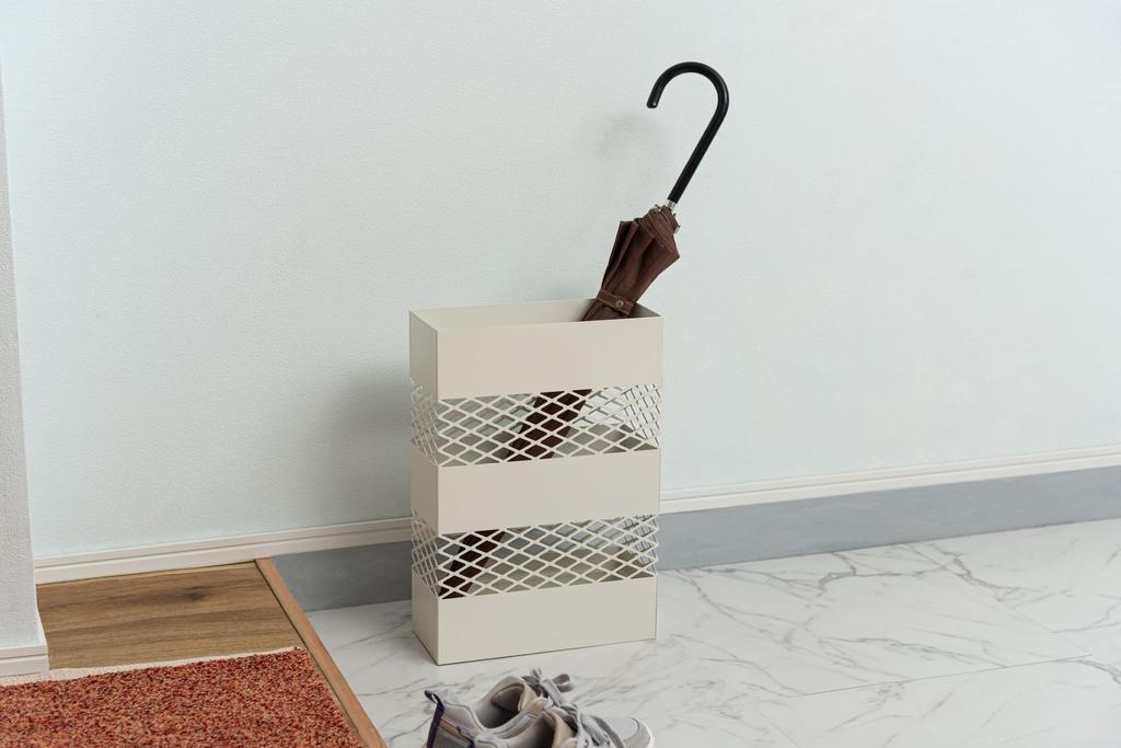 Azumaya-kk Umbrella Stand, White, Width 28 x Depth 12 x Height 41 cm (LFS-182WH)