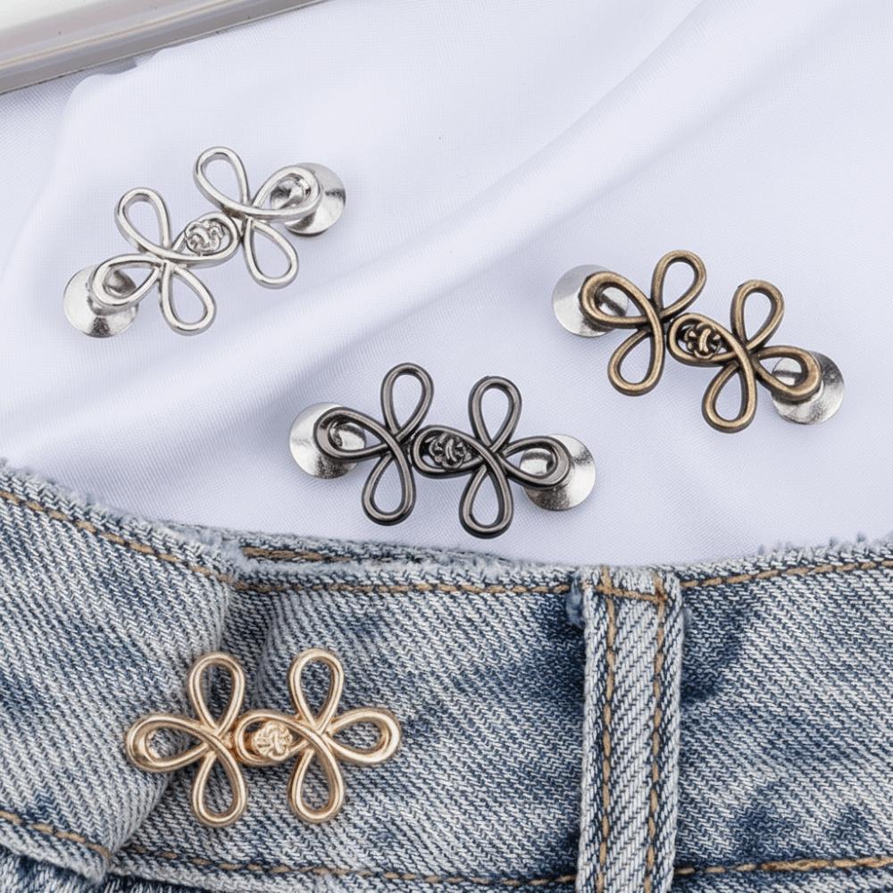 Adjustable Adjustable Metal Buttons Metal Waist Button Fastener Jeans Buttons Tighteners Denim