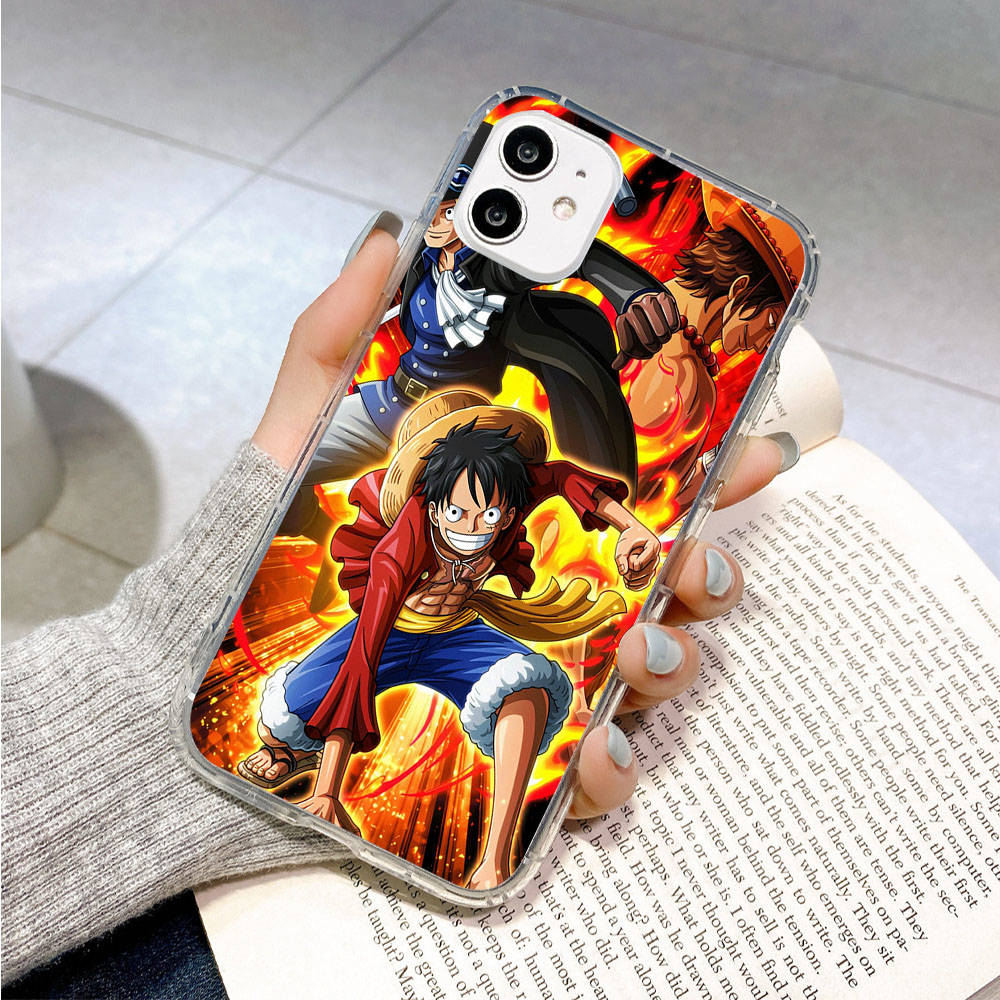 Case for Samsung A04 A14 A23 A34 A54 M23 M33 M52 M53 Realme 10 9 C30S C35 C55 VIVO Y02S Y21 Y51 X80 Pro Transparent Cover WI48 One Piece Brother