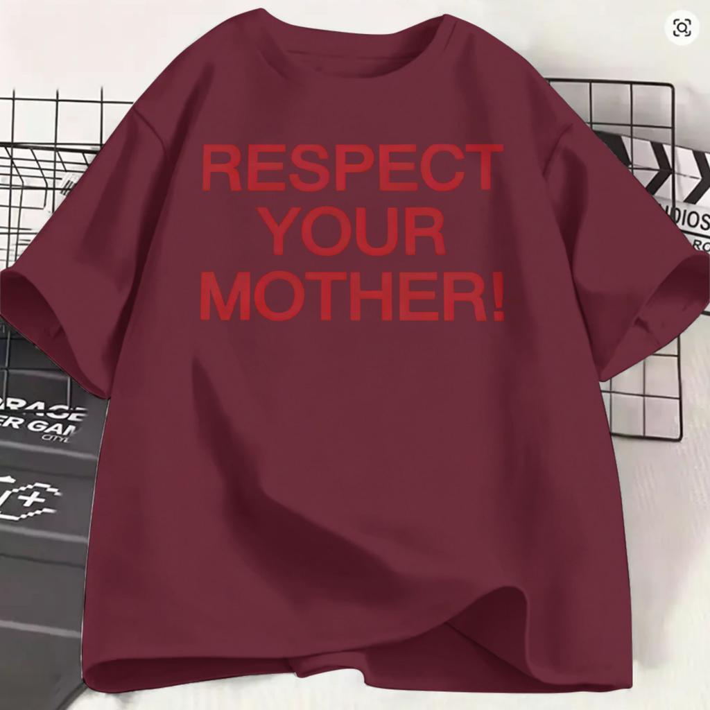 Respect Your Mother TShirt For Unisex Harrys Styles Together Tour Novelty Pure Cotton Tees Crew Neck Short Sleeve Summer Clothes