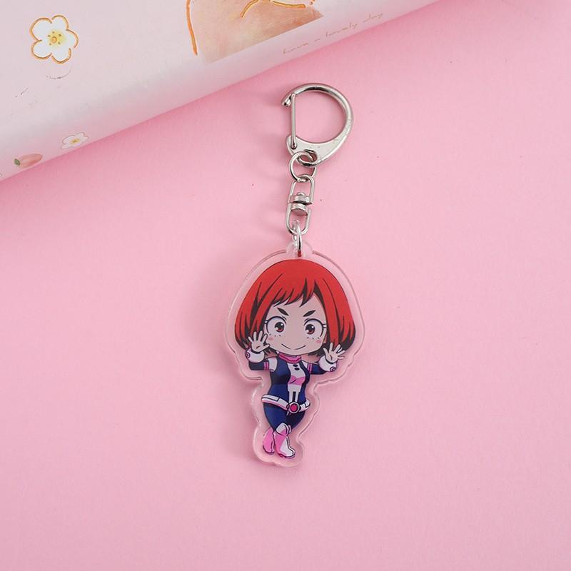 

1/8Pcs Anime My Hero Academia Acrylic Car Keychain Cute Backpack Pendant Funny Bag Charms Accessories Decoration Holiday Gifts 5 cm