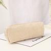 Cute Corduroy Pencil Case Little Shark Embroidery Pen Bag Pouch Gift For Girls&Kids School Office Stationery Organizer Supplies