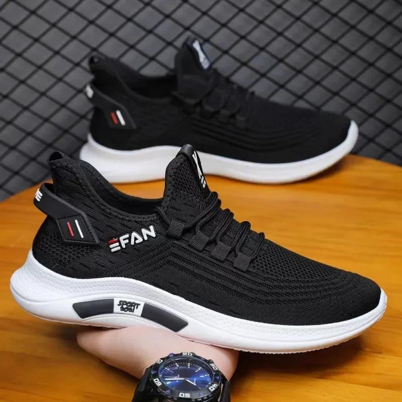 Spring White Casual Shoes Breathable Non-slip Walking Sneakers Men Shoes Outdoor 2025  Comfortable Fashion Lace Up Running Shoes