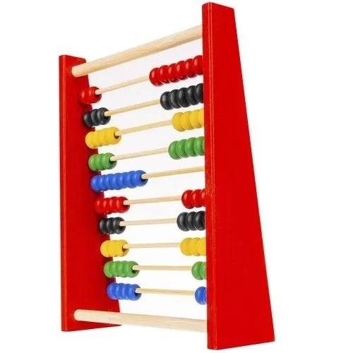 WOODEN Abacus Traditional Educational School Colorful LEARNING COUNTING