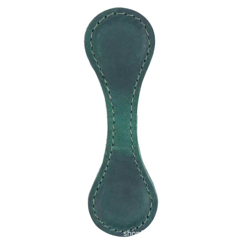 Crazy Horse Leather Double-Sided Magnetic Bookmark Clip
