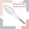 Outdoor Roasting Fish Grilling Basket Vegetable with Folding Handle Flexible Nonstick Barbecue Tool Portable Burger Mesh BBQ