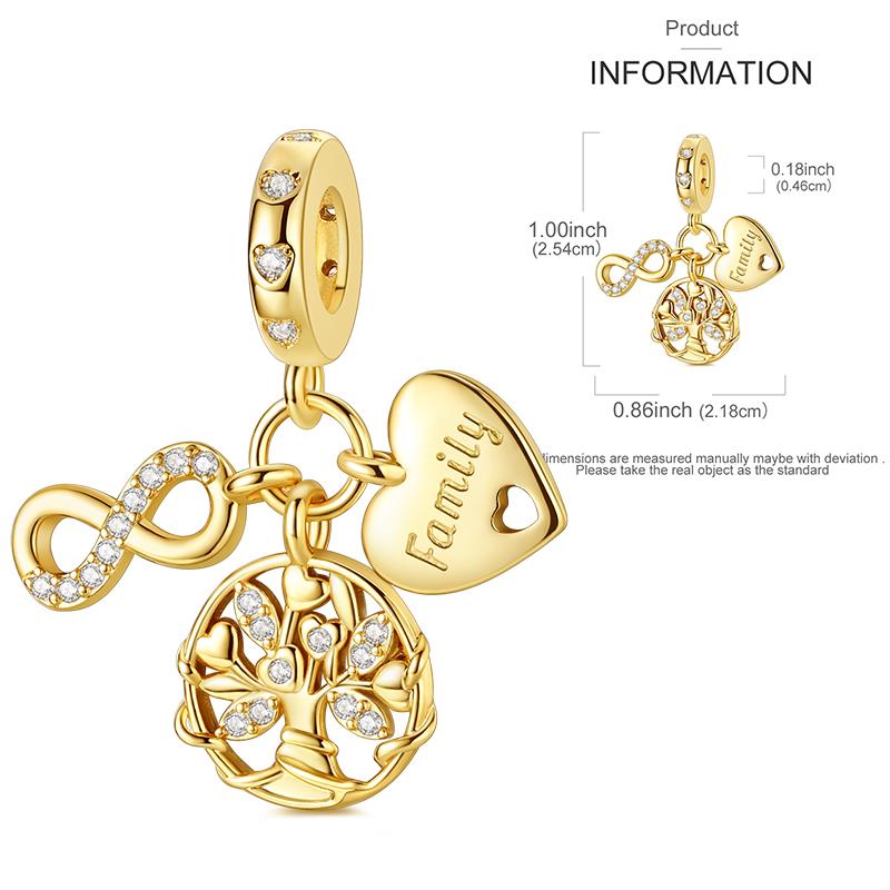 Gold Serie Charms Perlen Kupfer Leopard Original Anhänger Passend Armband Herstellung Frau Schmuck