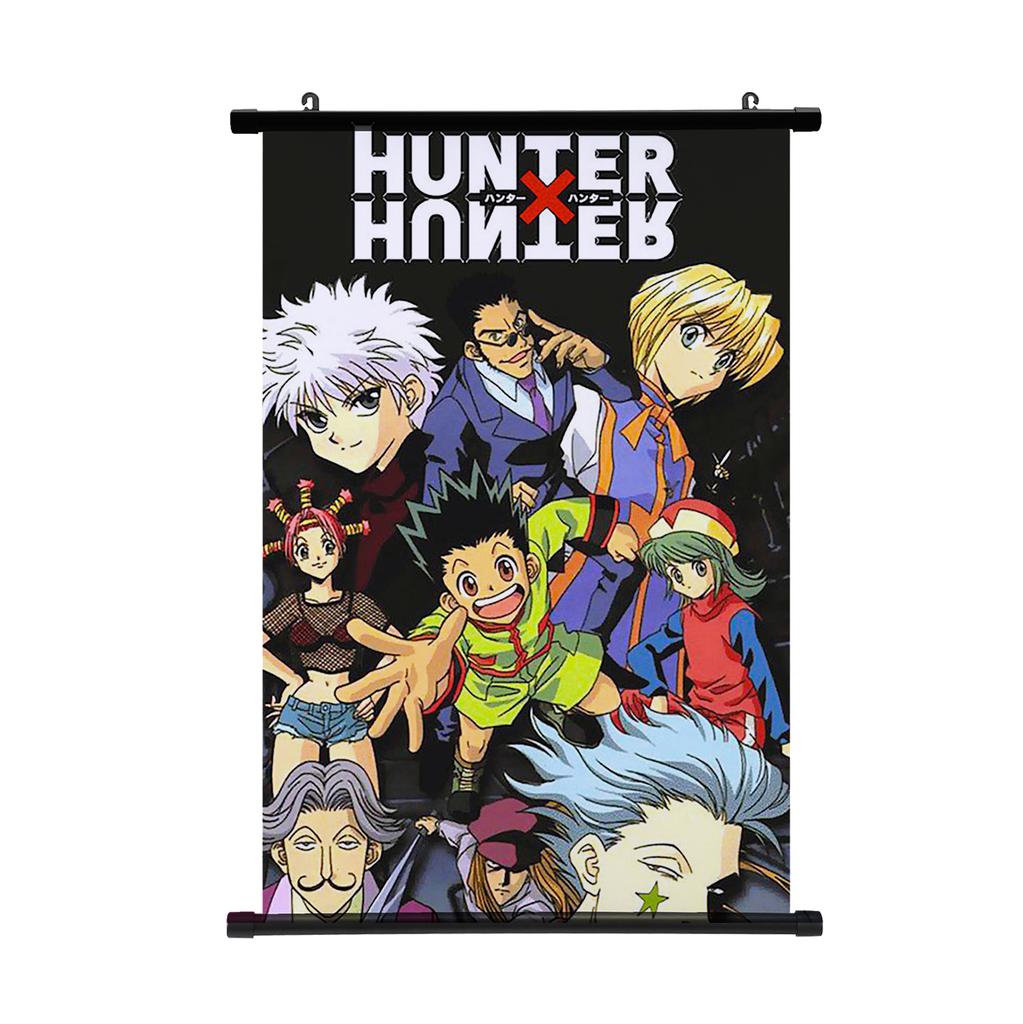 HUNTER X HUNTER Painting Scroll Poster Gon Freecss Killua Hisoka Home Decor Hanging Painting Boys Girls Scroll Poster