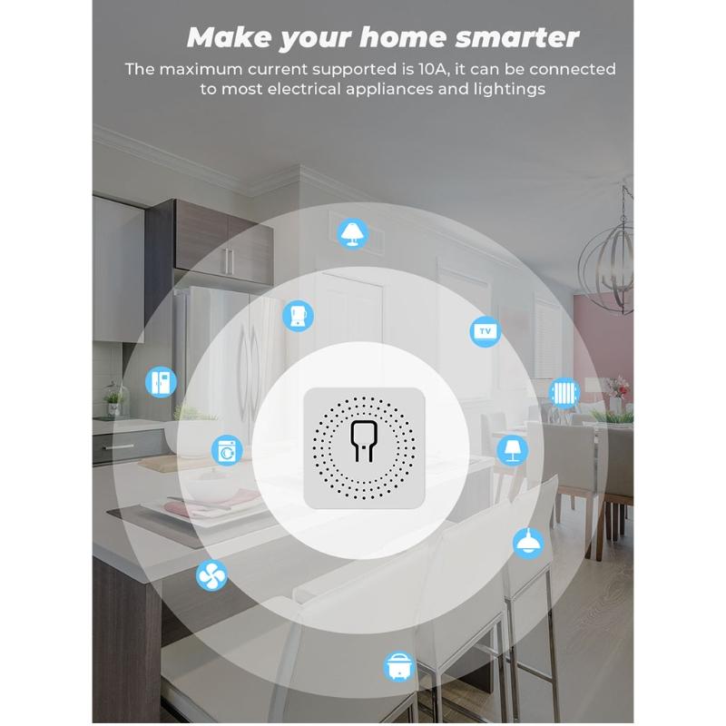 10A/16A Wifi Intelligent Break Device Wifi for Smart Switch with Voice and App Control for Alexa Google-home for Smart S