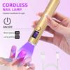 Handheld UV Led Nail Lamp Nail Dryer Nail Light For Curing All Gel Polish Rechargeable Quick Drying Manicure Lamp Nail Art Tools