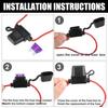 uxcell DC 32V 14 Gauge Car Inline ATC Style Inline Fuse Holder with 35A Fuse 2 Sets