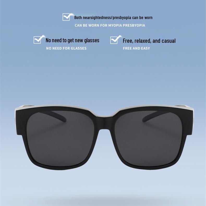 Myopia Clip-On Polarized Sunglasses for Driving - UV Protection & Night Vision
