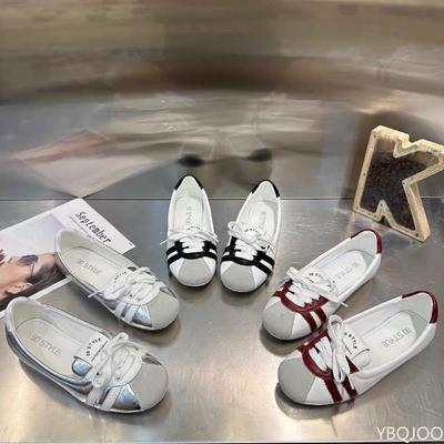 Letnia moda płaskie buty na sznurówki z ażurowej koronki srebrne wygodne i oddychające codzienne buty deski damskie z okrągłym noskiem