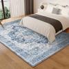 1pc Velvet Soft Washable Area Rug, Modern Floral Starry Sky Design, 850g/sqm Polyester, Non-Slip Durable Vintage Luxury Carpet,