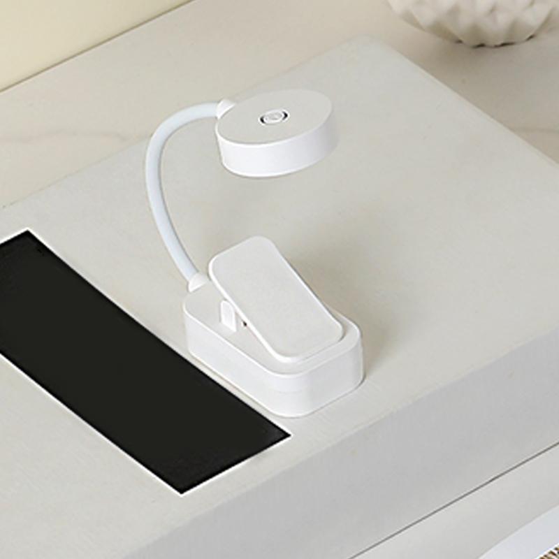 Folding Mini Clip Book Lamp Usb Rechargeable Led Night Light 3 Modes Eye Protection Stepless Dimmable Flexible Bedroom Reading
