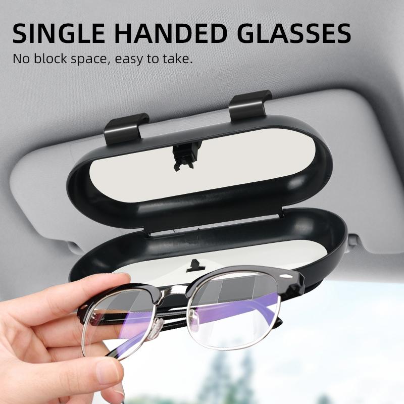 Auto Accessories for Nissan X-trail Qashqai Note Juke Sentra Patrol Navara Car Sunglasses Holder Glasses Case Cage Storage Box