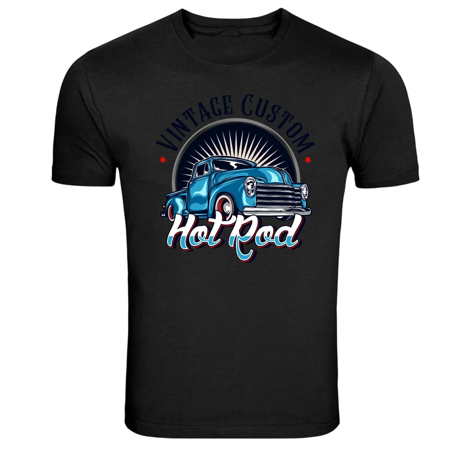 Vintage Custom Hot Rod Classic Truck Graphic T-Shirt M