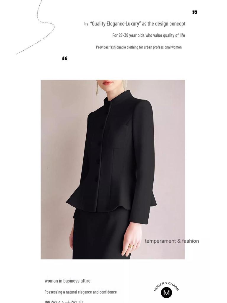 AD Winter Damen High-End Pink Wollmischung Blazer & Hosen Set - Elegantes Professionelles Outfit