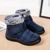 Warm Women's Snow Boots with Velcro Closure Waterproof Oversized Women's Boots Casual Women's Footwear